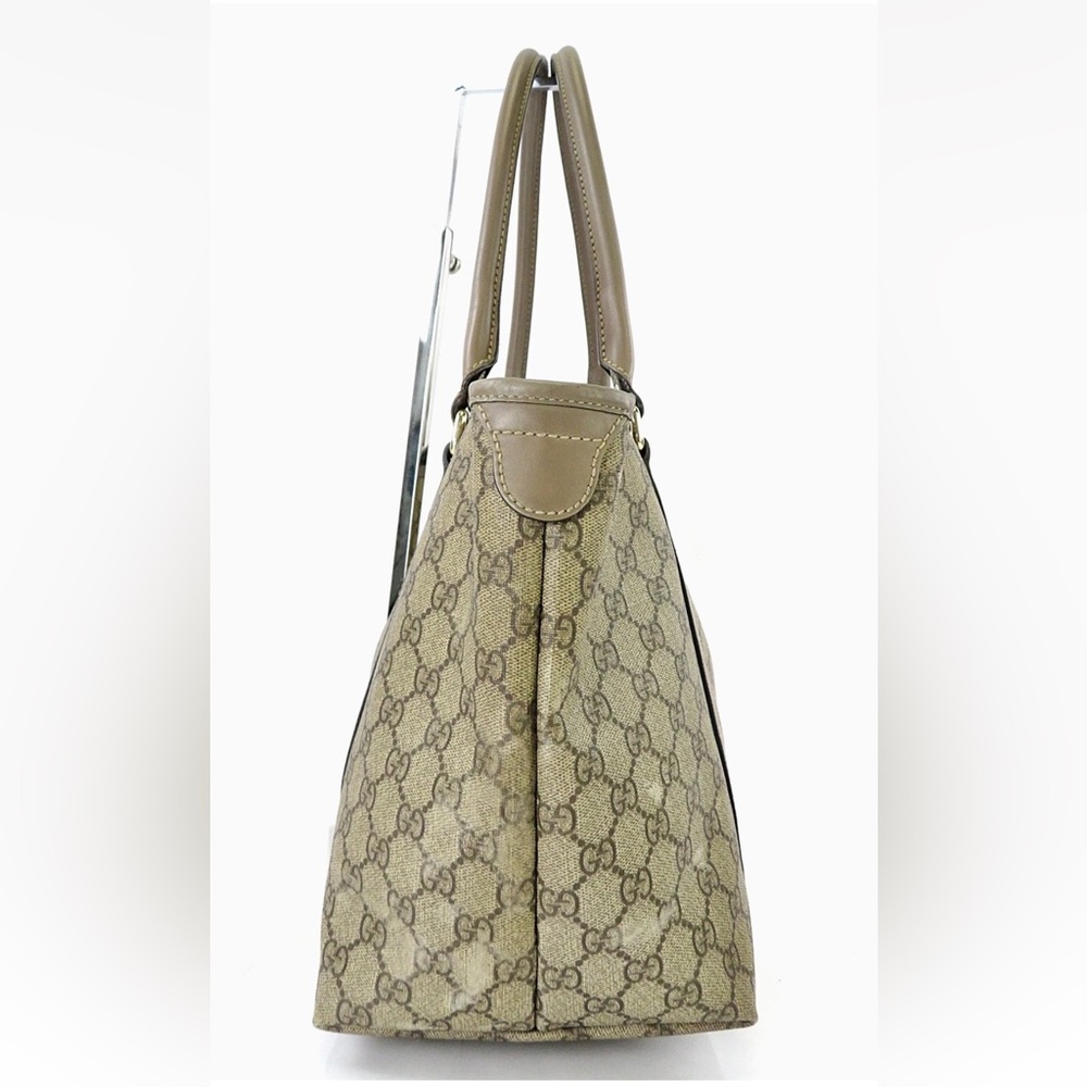 Gucci Brown Monogram Tote - Picture 3 of 14